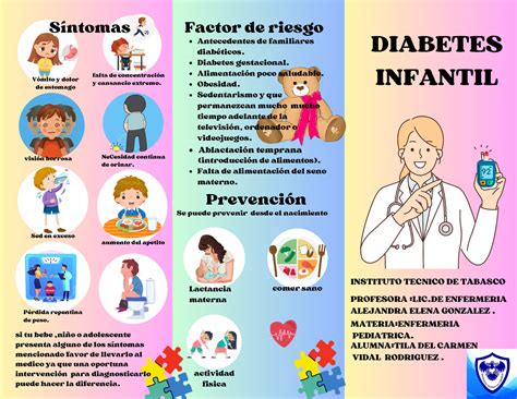 Folleto Diabetes Infantil Diabetes Infantil Instituto Tecnico De