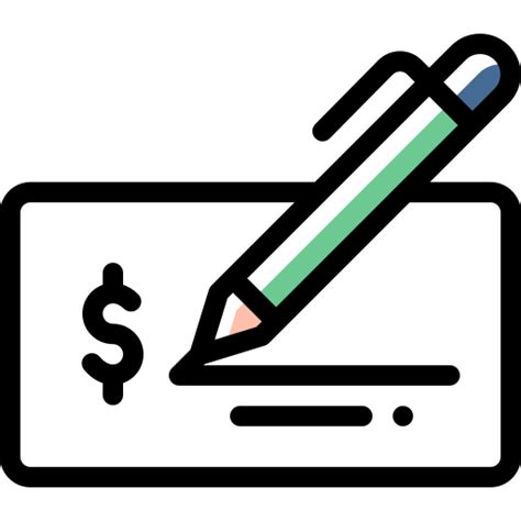 Checkbook Detailed Rounded Color Omission Icon