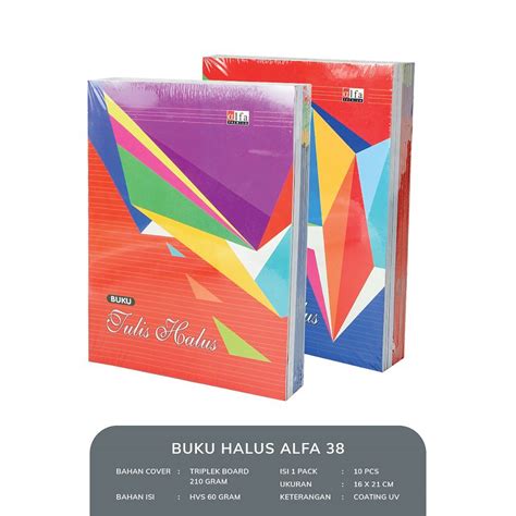 Jual Buku Tulis Halus Garis 3 38 Lembar Alfa Premium Shopee Indonesia