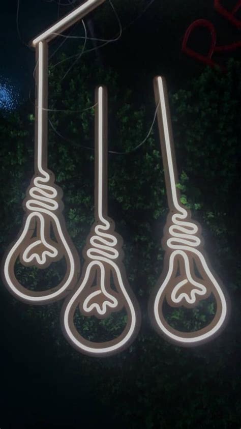 Bulb Neon Sign, Bulb Lamp Neon Sign Light, Bulb Sign LED Neon Light ...