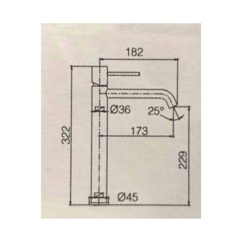 Monomando Lavabo Alto Monza Imex Tugaro