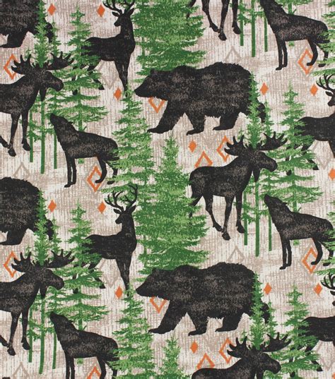 Super Snuggle Flannel Fabric Baldwin Woodland | JOANN