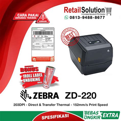 Jual Printer Barcode Label Zebra Zd Zd Zd Kota Bandung