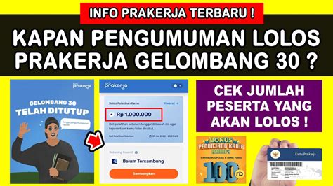 Jadwal Resmi Pengumuman Prakerja Gelombang Kapan Pengumuman Lolos