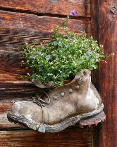 Shoe Planters Recycled Footwear Makes Great Boot Planters Updated