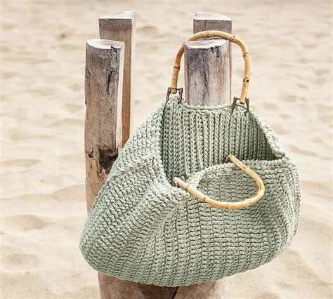 Häkelanleitung für schicke Strandtasche Tasche häkeln Tasche häkeln