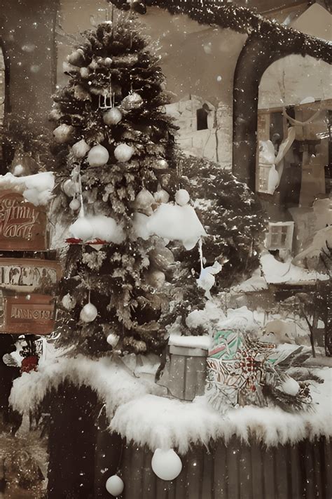 Vintage Christmas Scene · Creative Fabrica