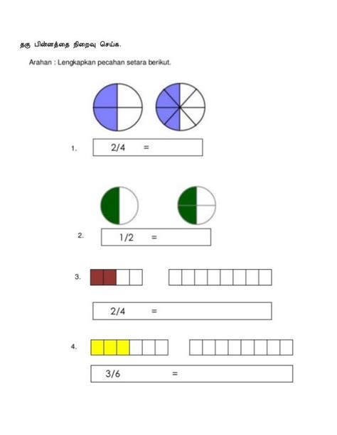 Latihan Pecahan Tahun 4 Matematik Matematik Tahun 4 Nbkomputer