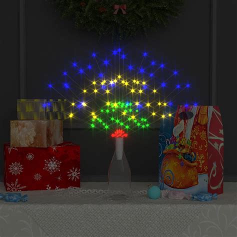 Feux d artifice Noël d extérieur 4 pcs Multicolore 20cm 560 LED Sapin