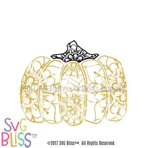 SVG Bliss™ | Pumpkin Mandala SVG File for Cricut & Silhouette