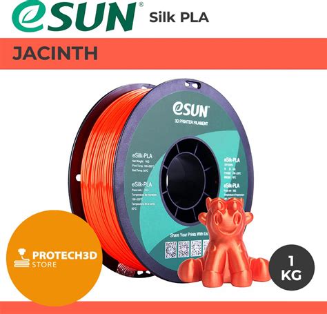 ESun ESilk PLA Filament 1 75mm Jacinth 1kg ProTech3D Store