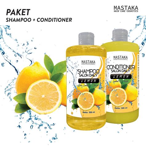 Jual PAKET Shampoo Salon LEMON Shampoo Conditioner Salon Daily