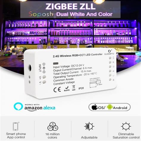 Gledopto Rgb Cct Zigbee Smart Led Light Strip Controller Dc V Smart