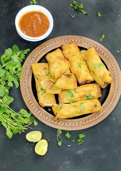 Chicken Tikka Spring Rolls How To Make Chicken Tikka Spring Rolls