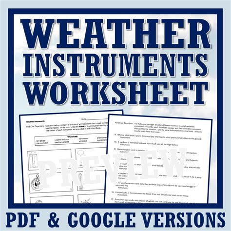 Meteorologist Tools They Use