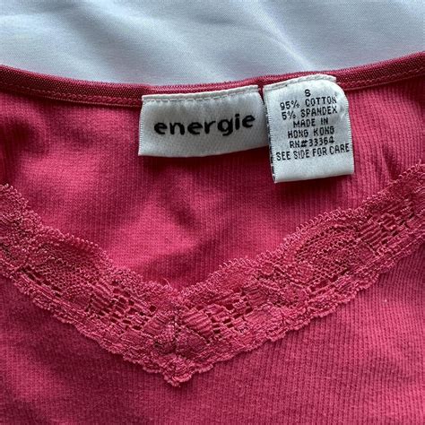 Hot Pink Lacey Ribbed Energie Tank Perfect Depop
