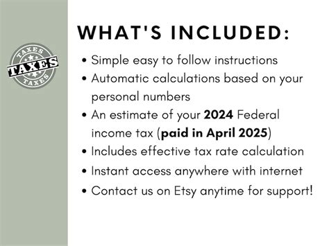 2024 Federal Income Tax Estimator CPA Created 2024 Tax Calculator Tax ...