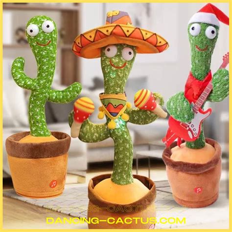 Dancing Talking Cactus Toy Repeats What You Say Dancing Cactus