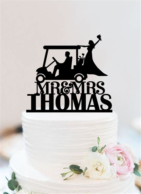 Golf Wedding Cake Topper Golf Cart Cake Topper Golf Cake Decoration