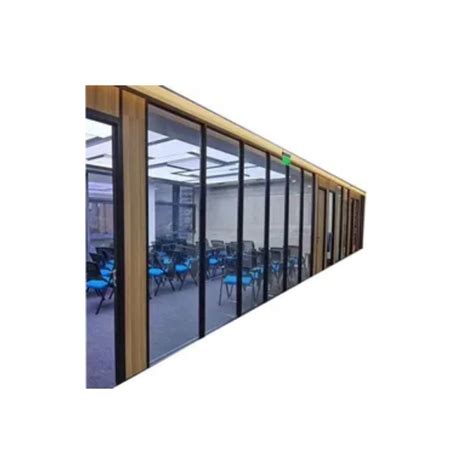 Sound Proof Aluminum Frame Office Frosted Glass Room Dividers Wall Partition Glass Dividers