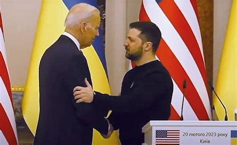 Presidente Biden Realiza Sorpresiva Visita Kiev Para Reunirse Con