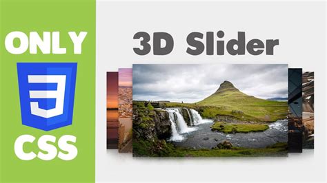 Responsive 3d Touch Slider Using Html And Css Css 3 Carousel Design