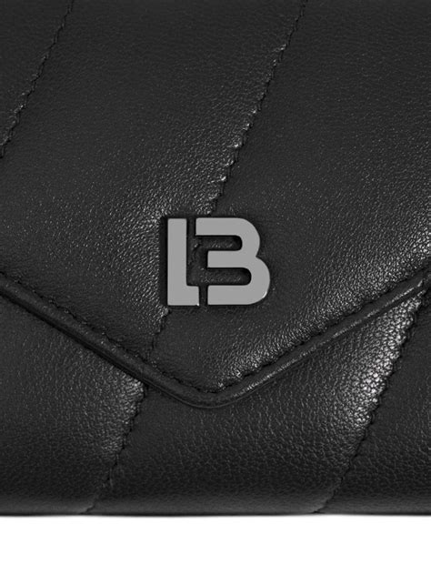 Bimba Y Lola Logo Plaque Leather Purse Black FARFETCH