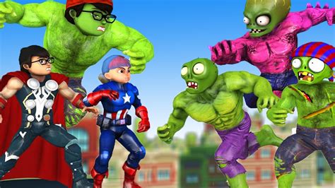 Avengers Team Super Hero Troll Funny Team Giant Zombie Protect City