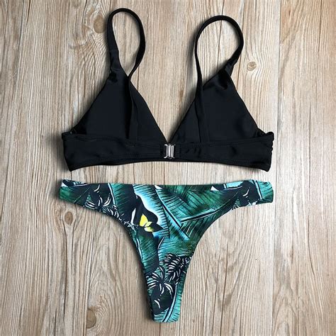 Push Up Strap Bikini Set