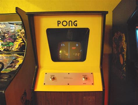 Pong Arcade Machine By Atari Released In 1972 One Of The First Video Games To Reach