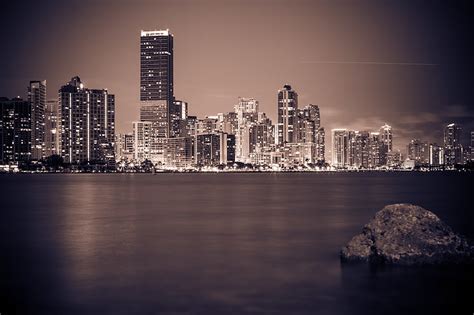 Lights Miami The Evening Fl Florida Vice City Hd Wallpaper