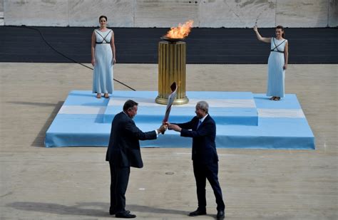 Bangkok Post Greece Hands Over Olympic Flame To Beijing Hosts