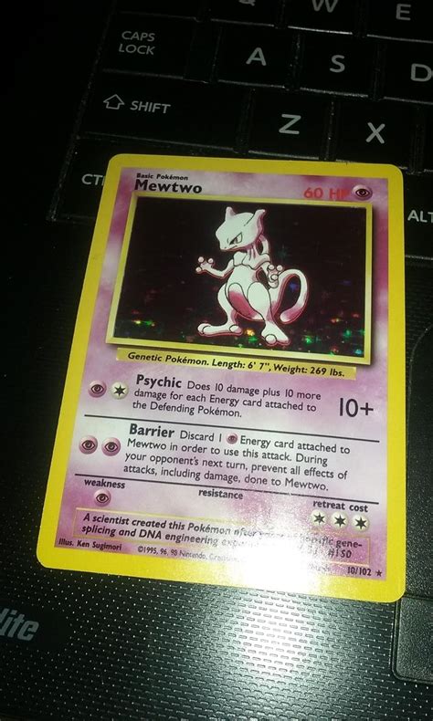 Pokemon Mewtwo Conjunto De Base Holo Amazon Br