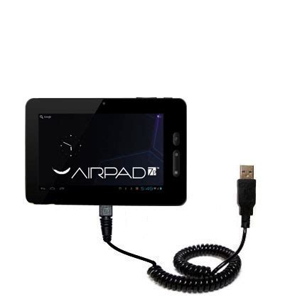 Coiled Power Hot Sync USB Cable Suitable For The X10 Airpad 7P With Both Data And Charge