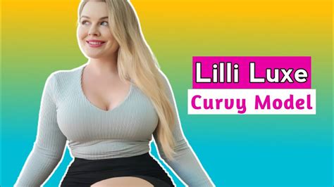 Lilli Luxe 🇺🇸 American Beautiful Curvy Plus Size Model Fashion