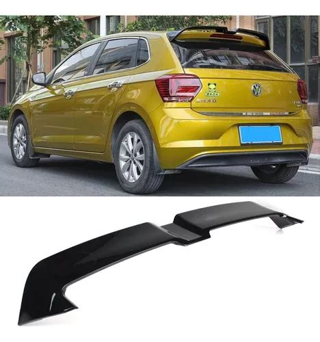 Spoiler Aerof Lio Traseiro Volkswagen Polo Mk Black Piano