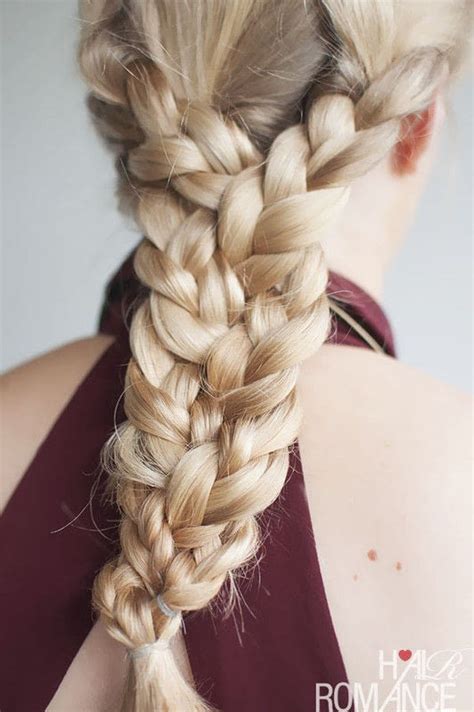 Triple Braided Hairstyle · How To Style A Braid Plait · Hair Styling