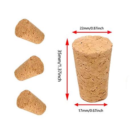 30 Pack Natural Soft Wood Corks Tapered Cork Wooden Beer Bottle