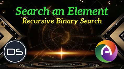 Binary Search Using Recursion Search An Element Ds Complementary Paper Computer