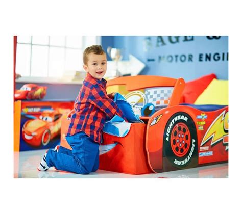 Lit Pour Gar Ons Cars Flash Mcqueen Rangement Et Pare Brise Lumineux