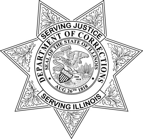 ArtStation - Corrections Badge Vector Illinois State Vector File Badge ...