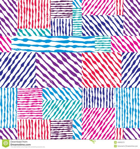 Hand Drawn Textures Seamless Pattern Vector Hand Drawn Background