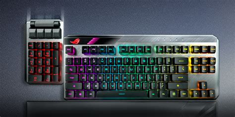 ASUS ROG Claymore II wireless keyboard with detachable numpad at low of ...