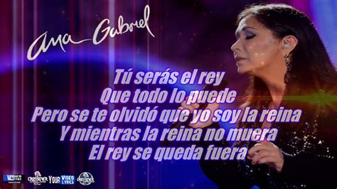 La Reina Ana Gabriel Letra - YouTube