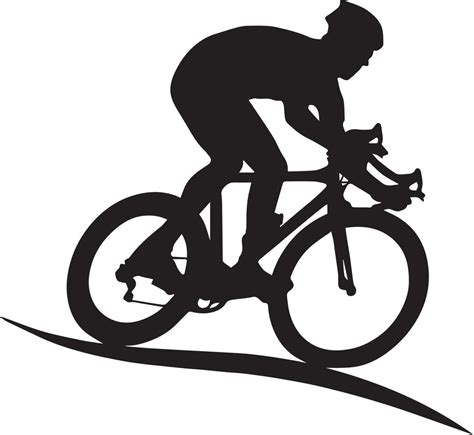 Bicycle Icon Bicycle Race Symbol Cycling Race Flat Icon Cyclist Sign