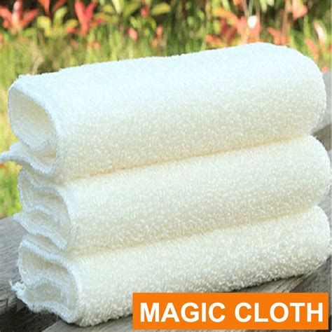 2pcs High Efficient ANTI GREASY Bamboo Fiber Wash Cloth Dishcloth Clean