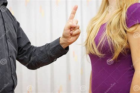 Men S Aggression Toward Women Verbal Aggression Stock Image Image Of