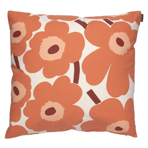 Marimekko Pieni Unikko Cushion Cover X Cm Cotton Orange