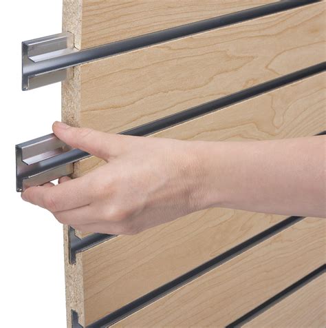 Slatwall Panel System Includes Heavy Capacity Metal Inserts