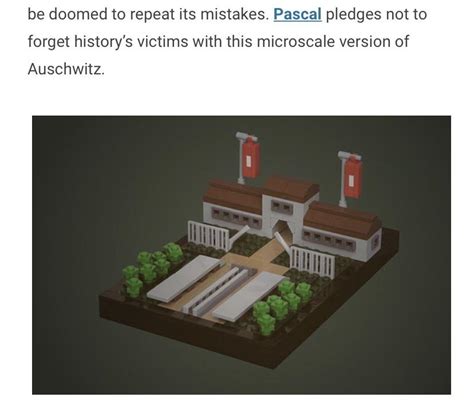 Artist creates a LEGO model of Auschwitz… : r/lossofalovedone